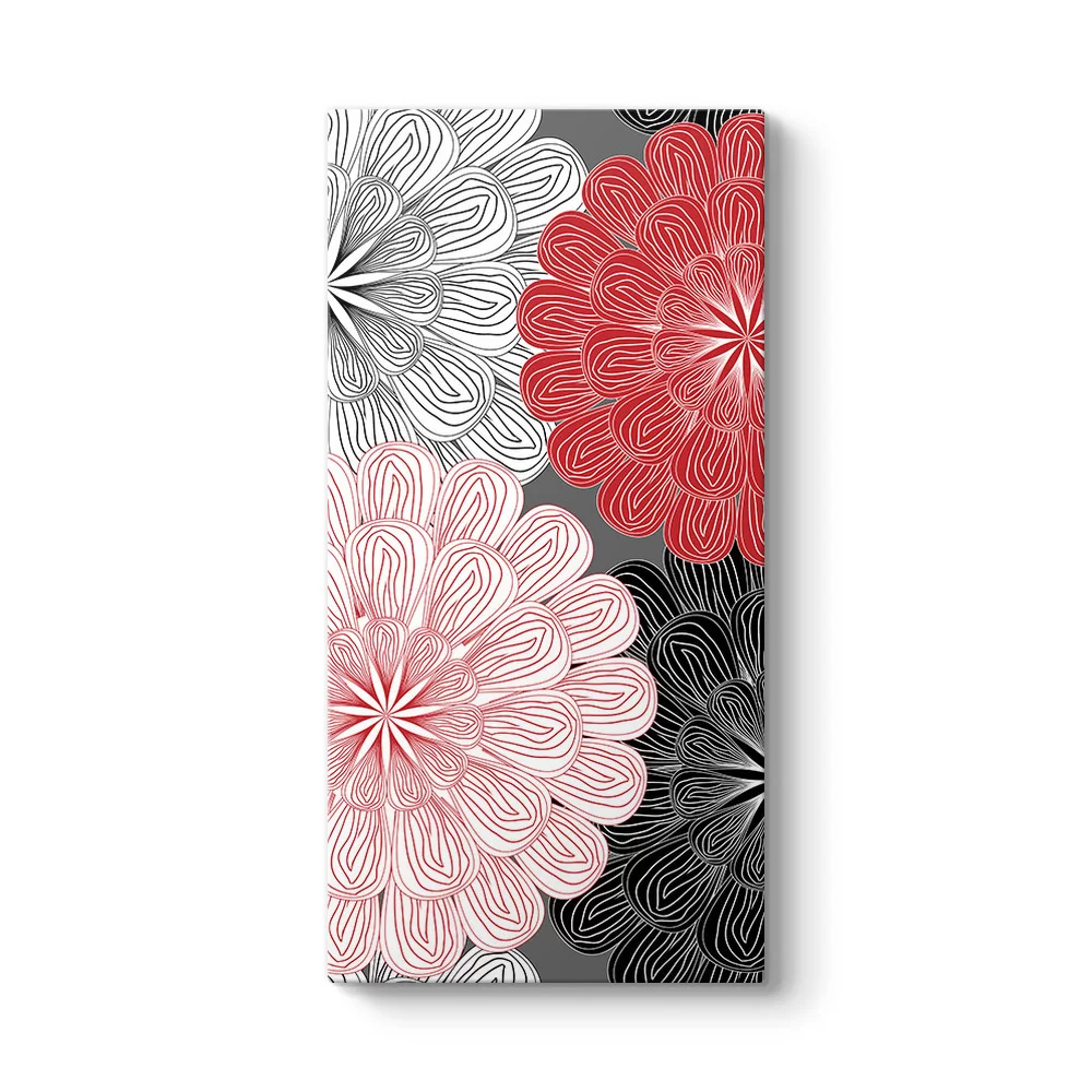 Vektörel Gerbera Çiçeği Tablosu - Model 7